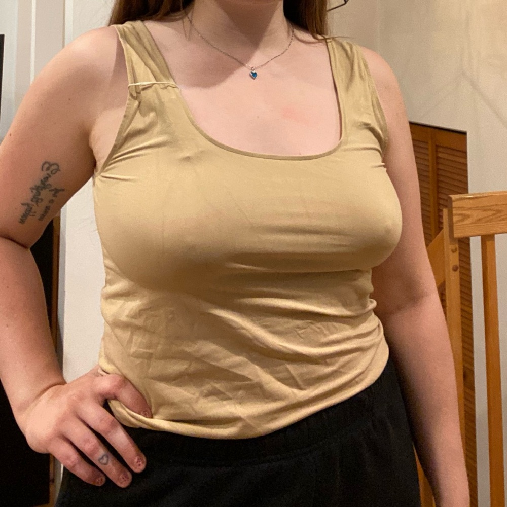 SKIMS Beige Tank Top